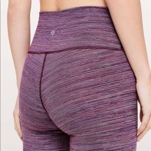 Lululemon Multicolor Wunder Under Cropped Leggings Sz 8